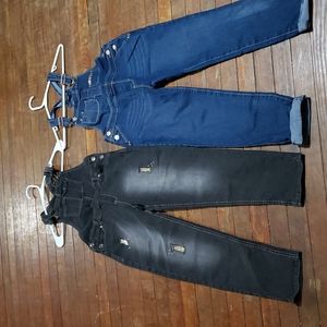 2 pair Jordache overalls  large 10/12